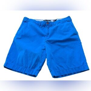Tommy Hilfiger Chino Shorts Classic Fit Men’s 38 Blue 9.5” Inseam 100% Cotton